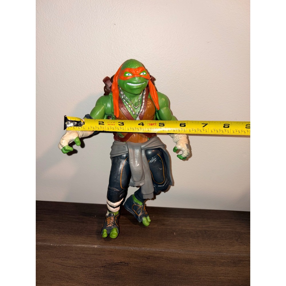 TMNT Michelangelo 11" Action Figure 2014 Movie Playmates Toys Orange Mask Mikey - Picture 3 of 6